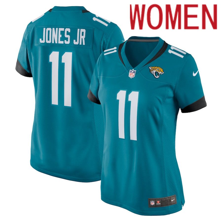 Women Jacksonville Jaguars 11 Marvin Jones Jr. Nike Green Nike Game NFL Jersey
